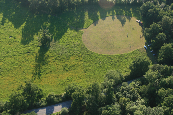 Hot Air Balloon Launch site, just after Balloon Take Off