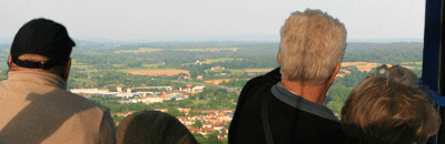 Balloon view over Surrey